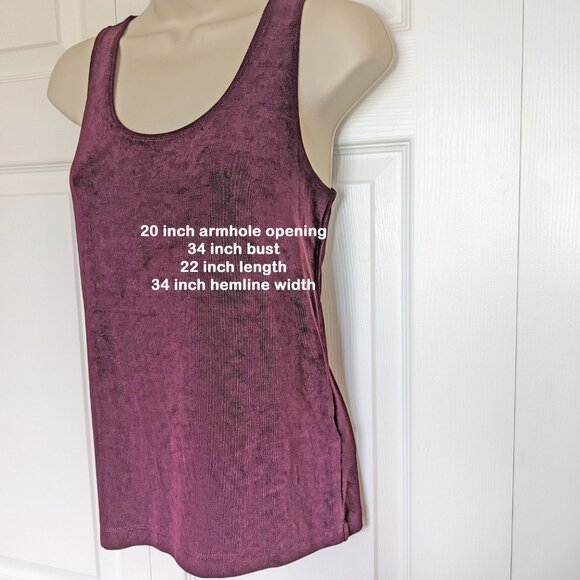 VTG Chico's Travelers Tank Top, 1990s Made Mexico, 34" bust, Sweet Shiraz color - Picture 3 of 12